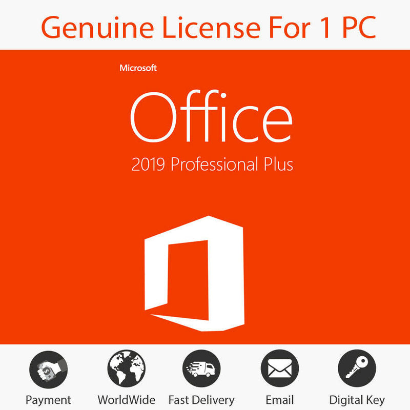 Microsoft Office 2019 Pro Professional Plus Activation Product Key